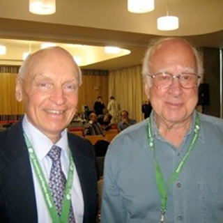 David Wallace - on left of Peter Higgs