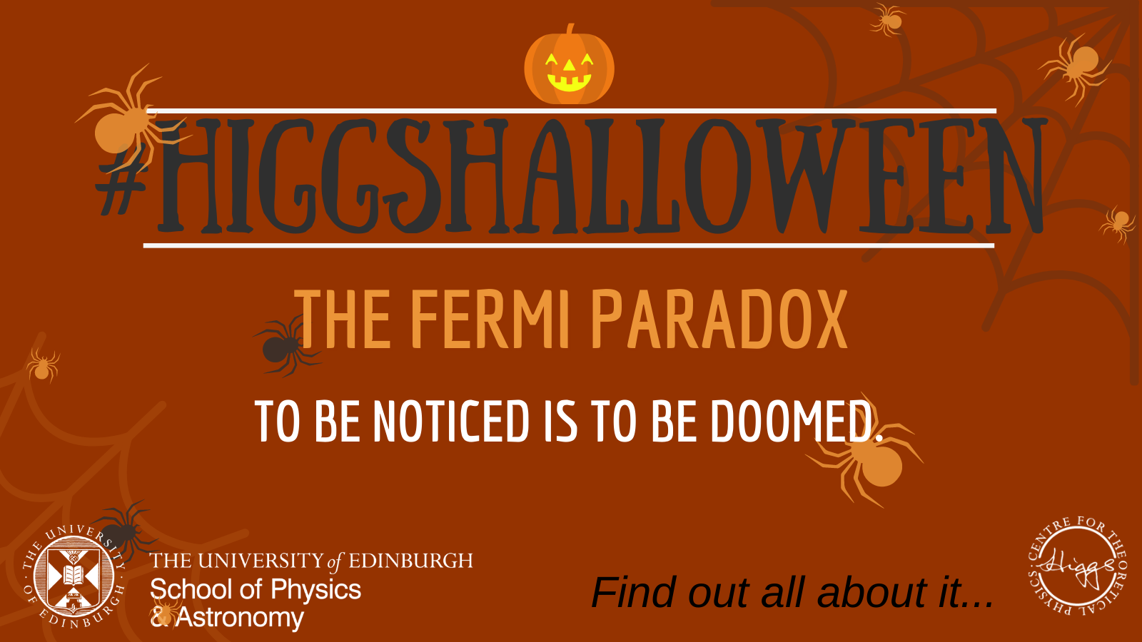 Higgs Halloween Fermi Paradox Banner