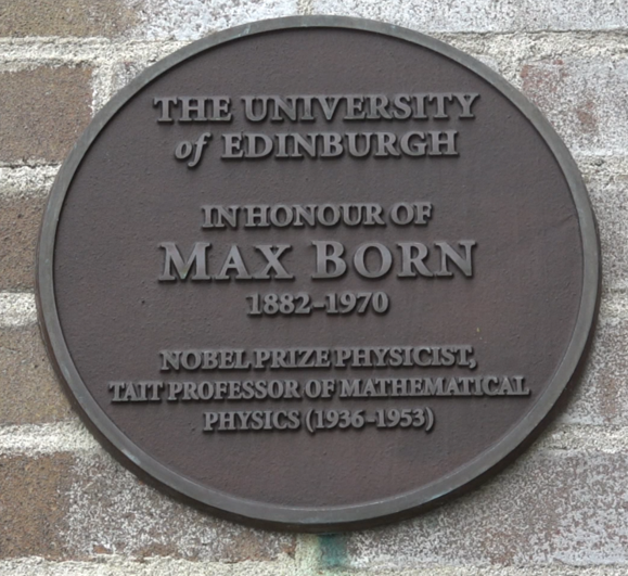 Max Born Plaque